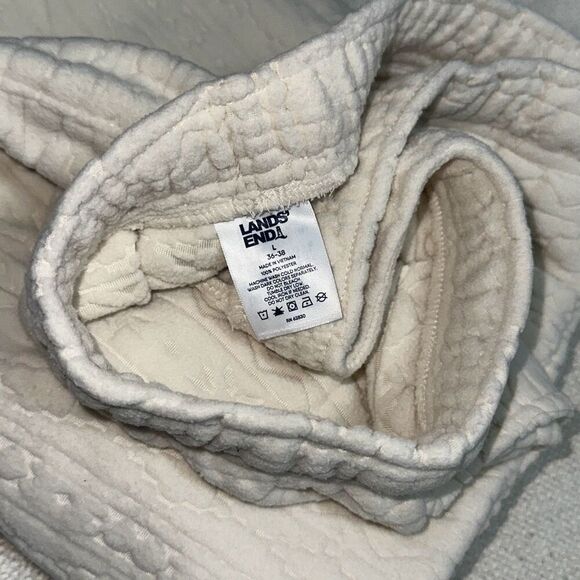 Lands End Aztec cream elastic waist pajama bottoms | Sz L - Picture 5 of 5